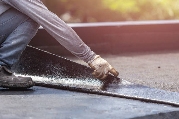 Professional Basement Waterproofing technician working in Mechanicsburg, OH